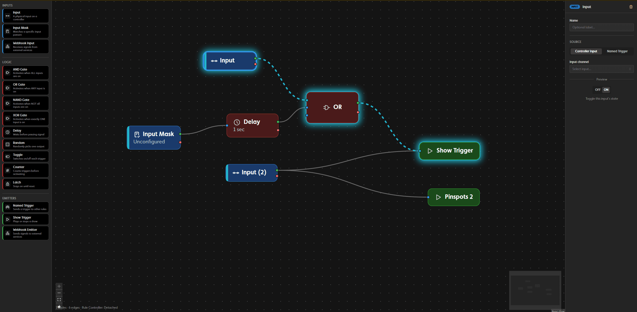 IgorBox Logic Rules editor